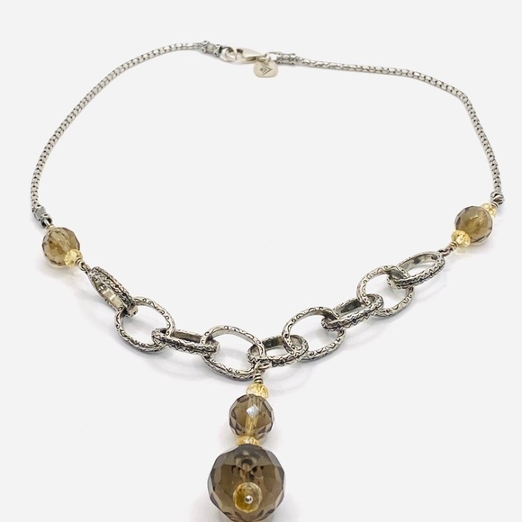 Silpada 925 Sterling Smoky Quartz Citrine - Picture 5 of 5